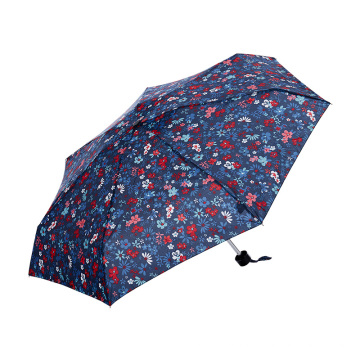 Topumbrella Happy Anti UV Sun &amp; Rain Mini Windproof plegable paraguas para mujeres